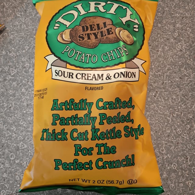 Sour Cream & Onion Dirty Chips.